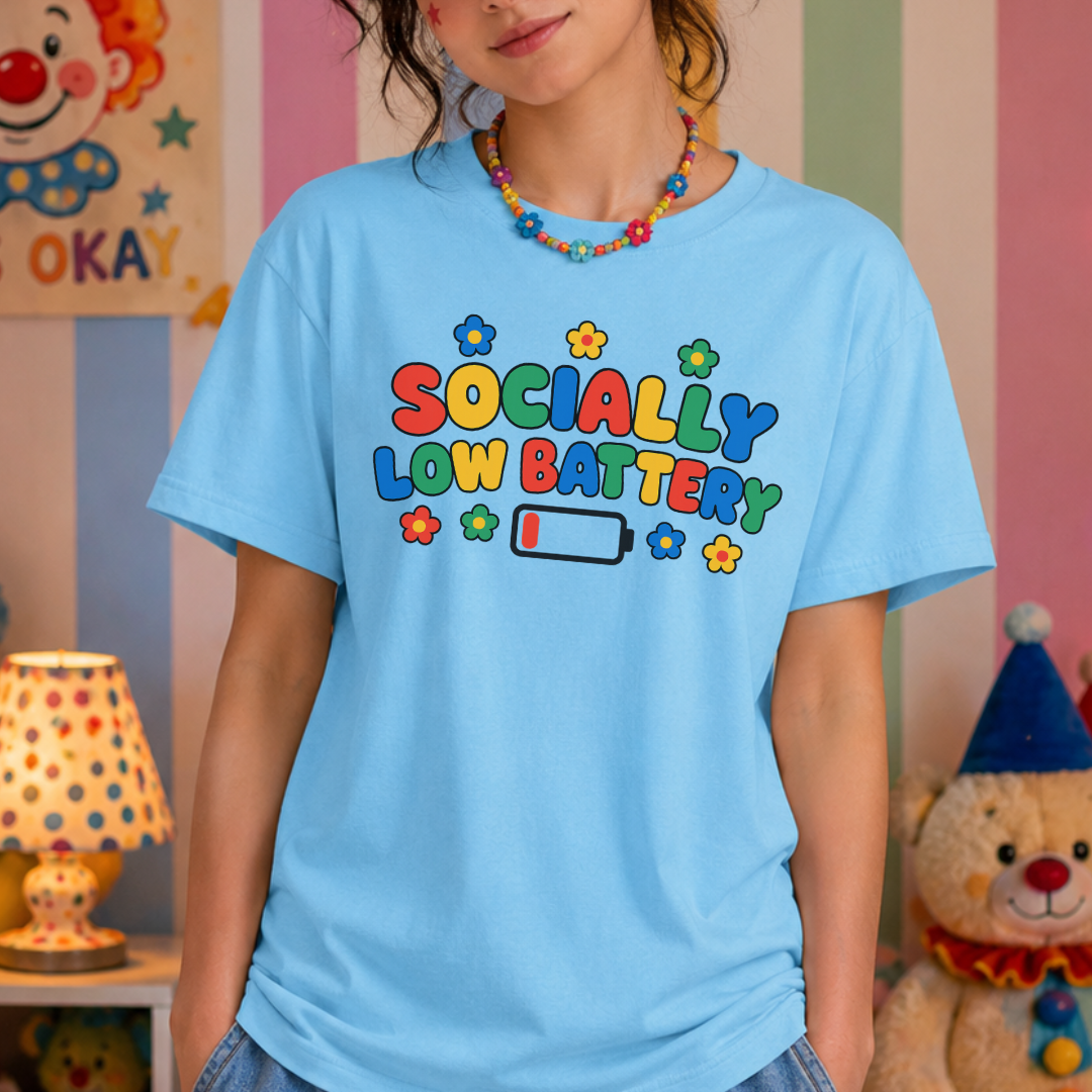 Socially Low Battery Tee