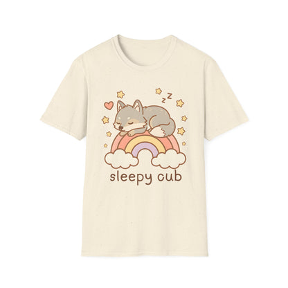 Rainbow Sleepy Wolf Cub