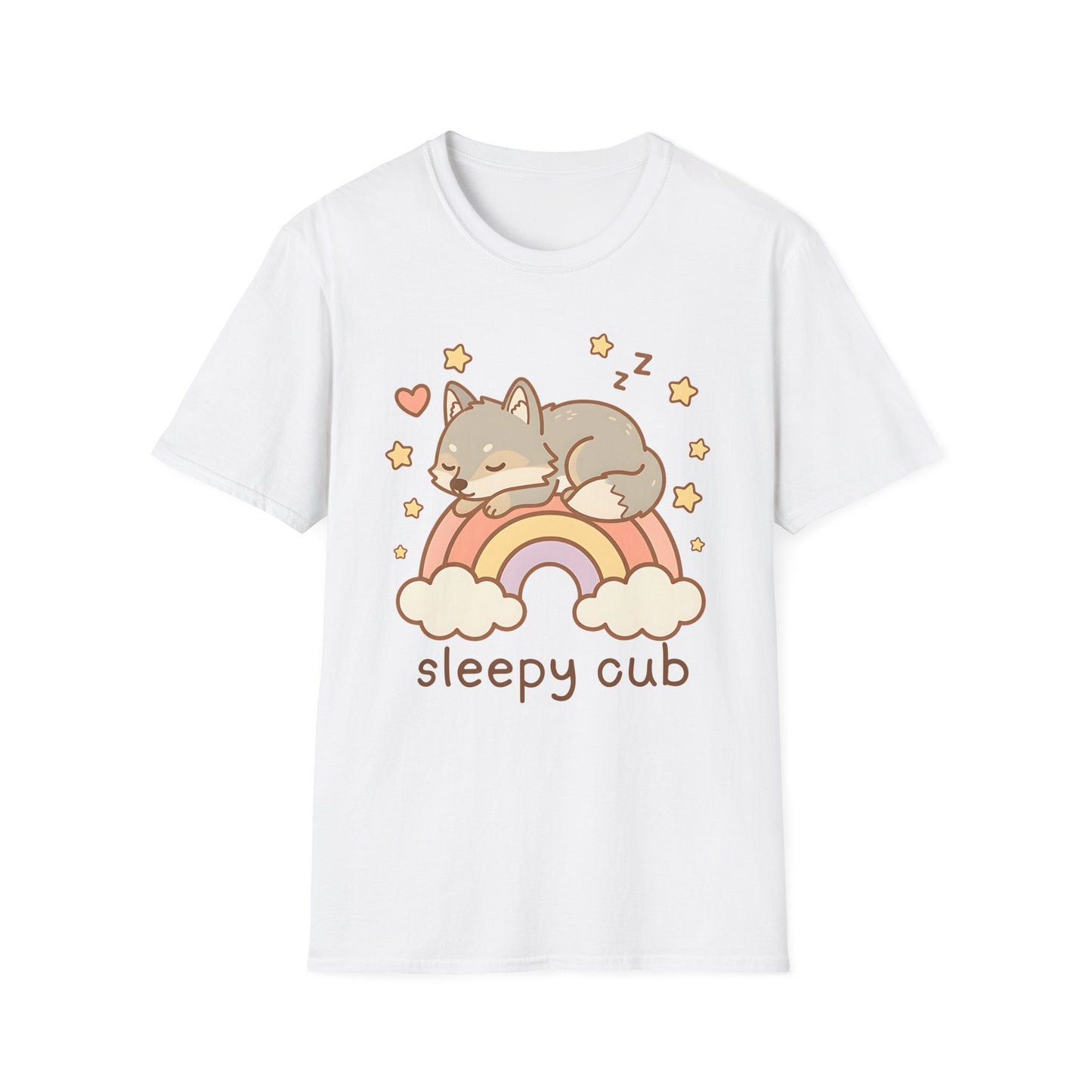 Rainbow Sleepy Wolf Cub
