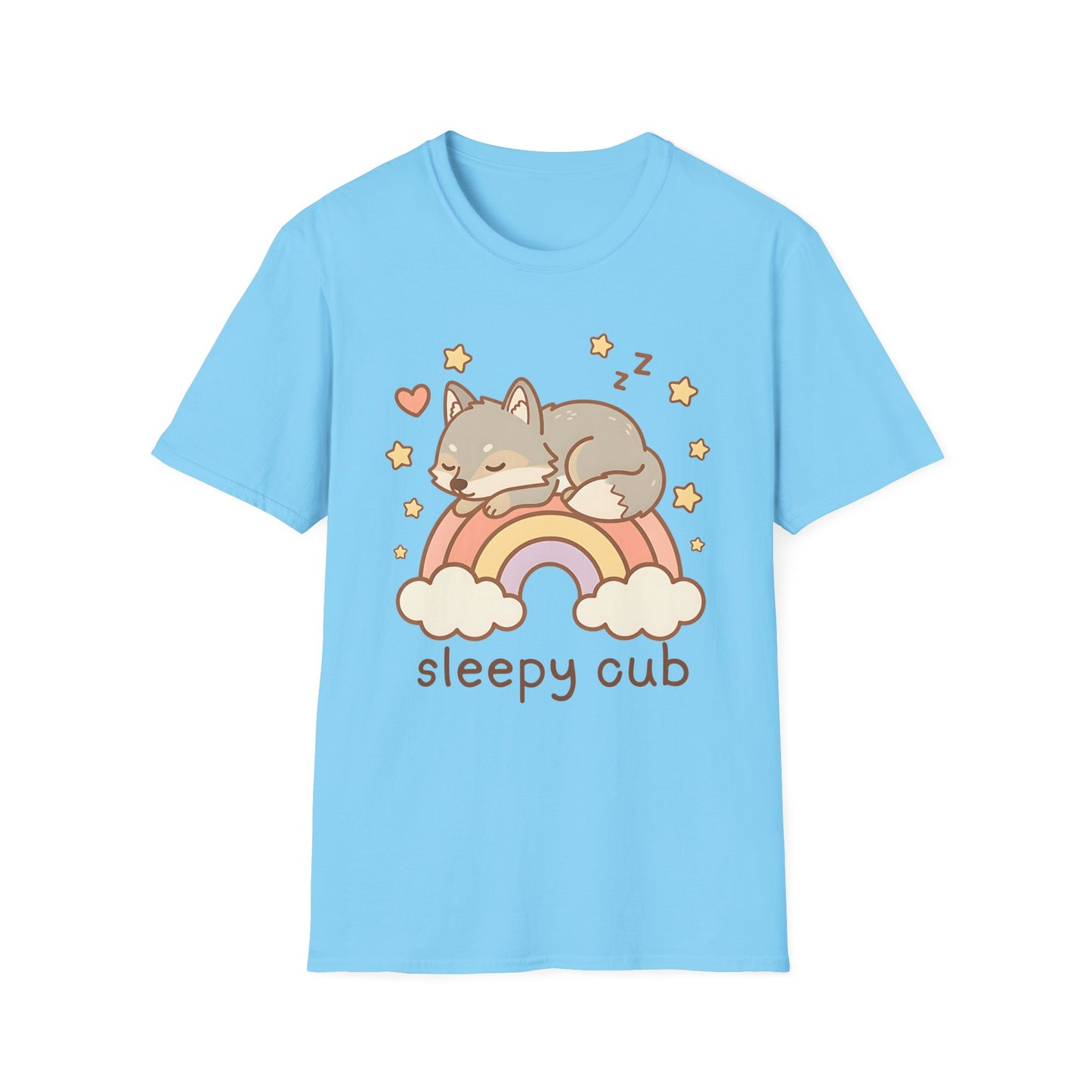 Rainbow Sleepy Wolf Cub