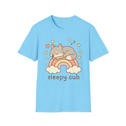 Rainbow Sleepy Wolf Cub