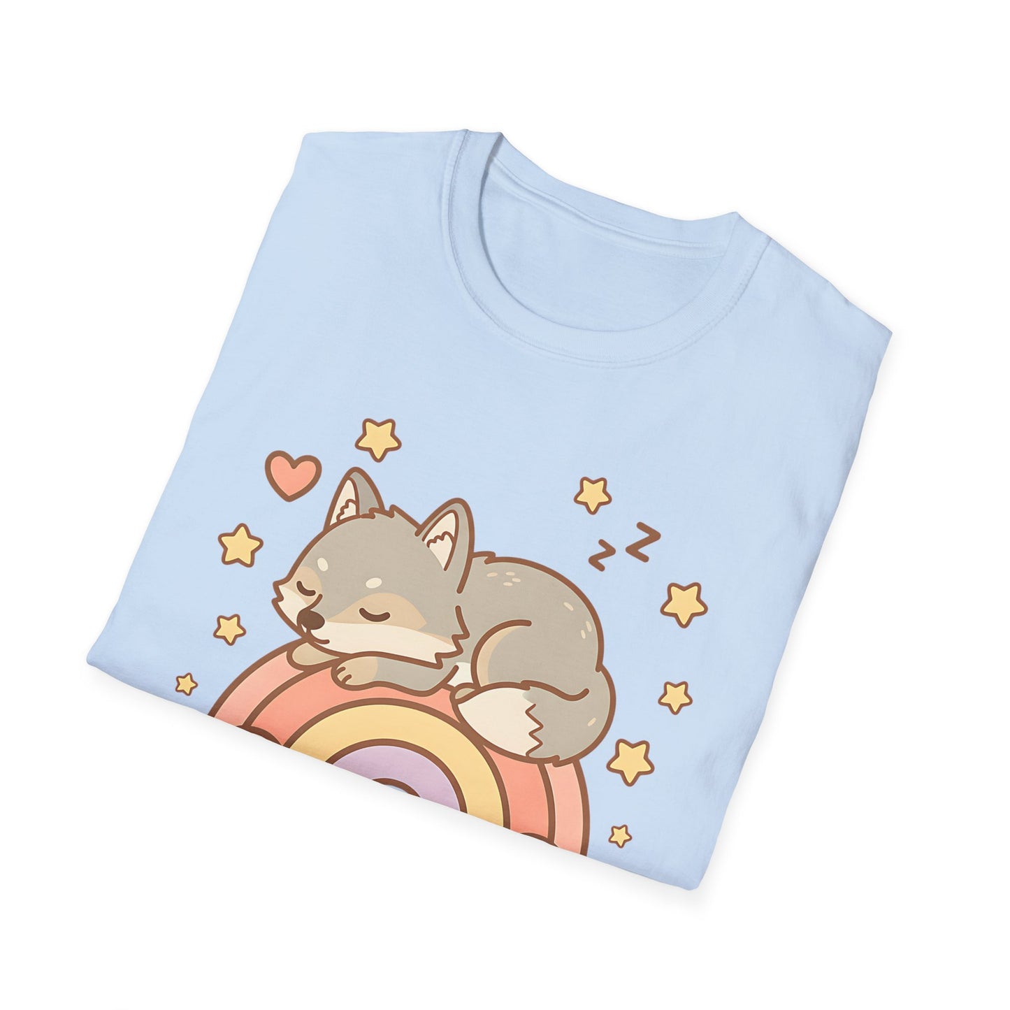 Rainbow Sleepy Wolf