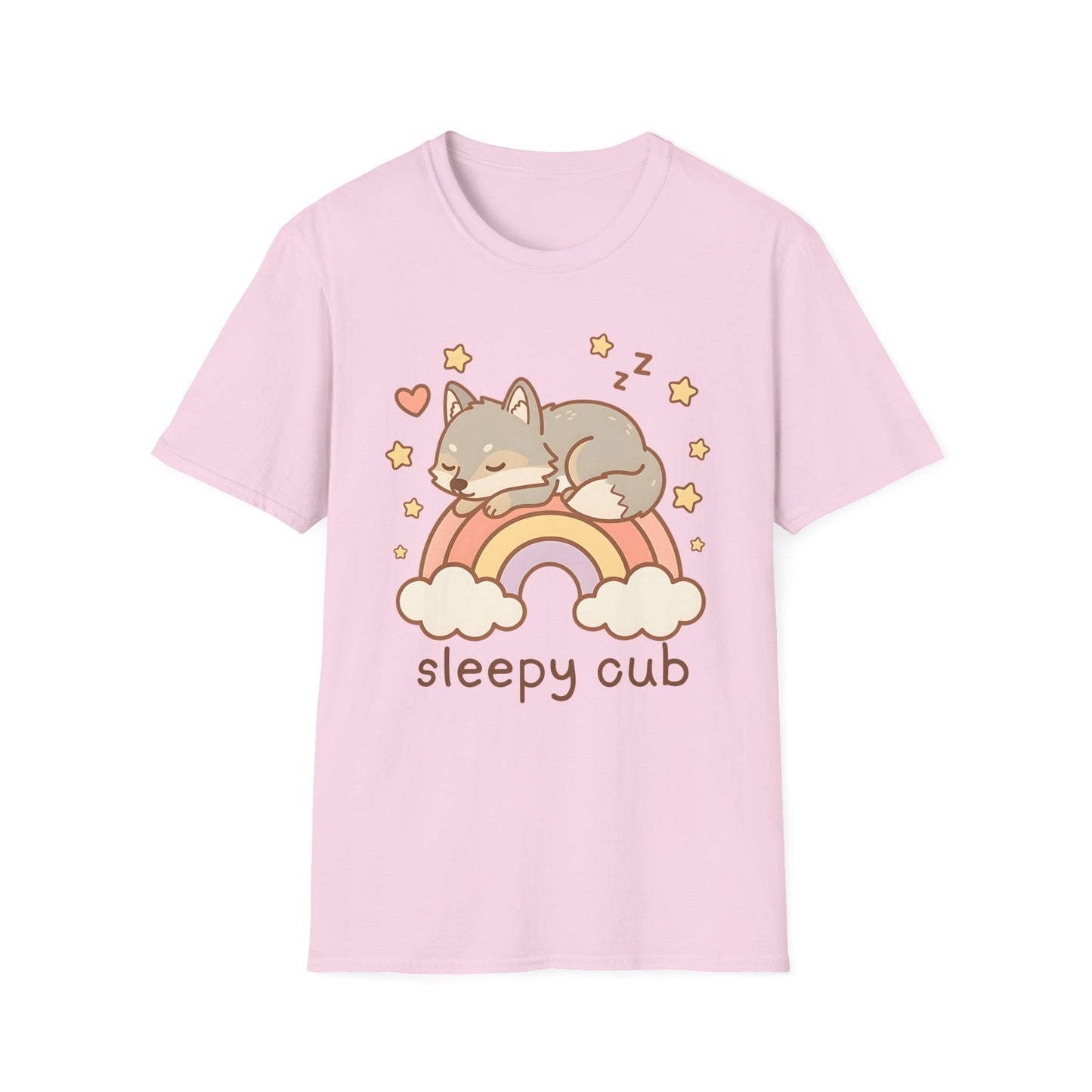 Rainbow Sleepy Wolf Cub