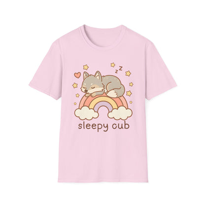 Rainbow Sleepy Wolf Cub