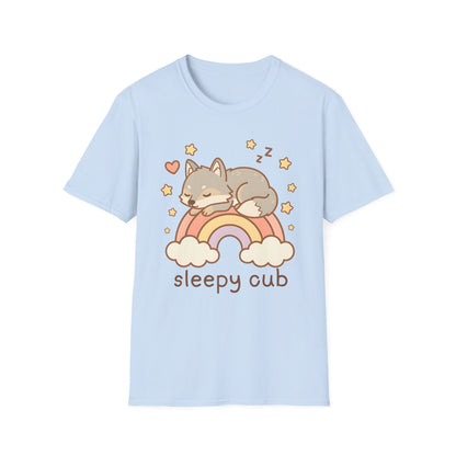 Rainbow Sleepy Wolf Cub