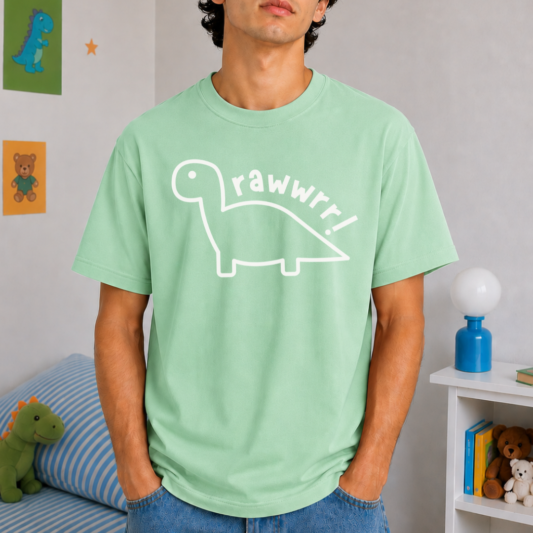 Pastel Rawwrr Dino Tee