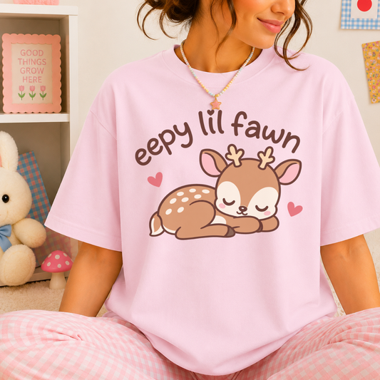 Eepy Lil Fawn Tee