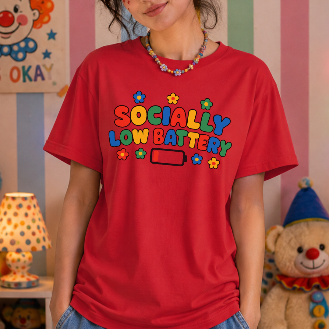 Socially Low Battery Tee