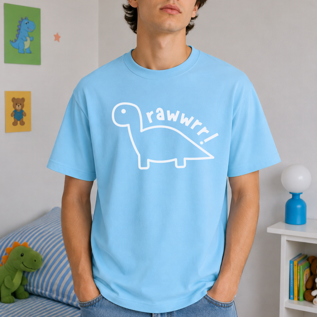Pastel Rawwrr Dino Tee