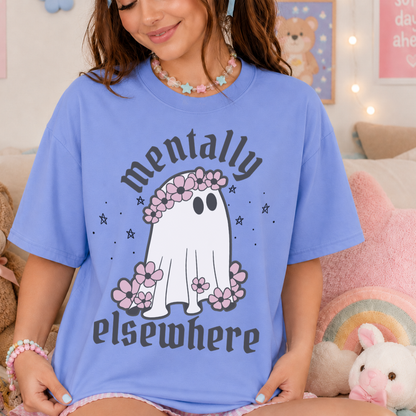 Mentally Elsewhere Ghost Tee