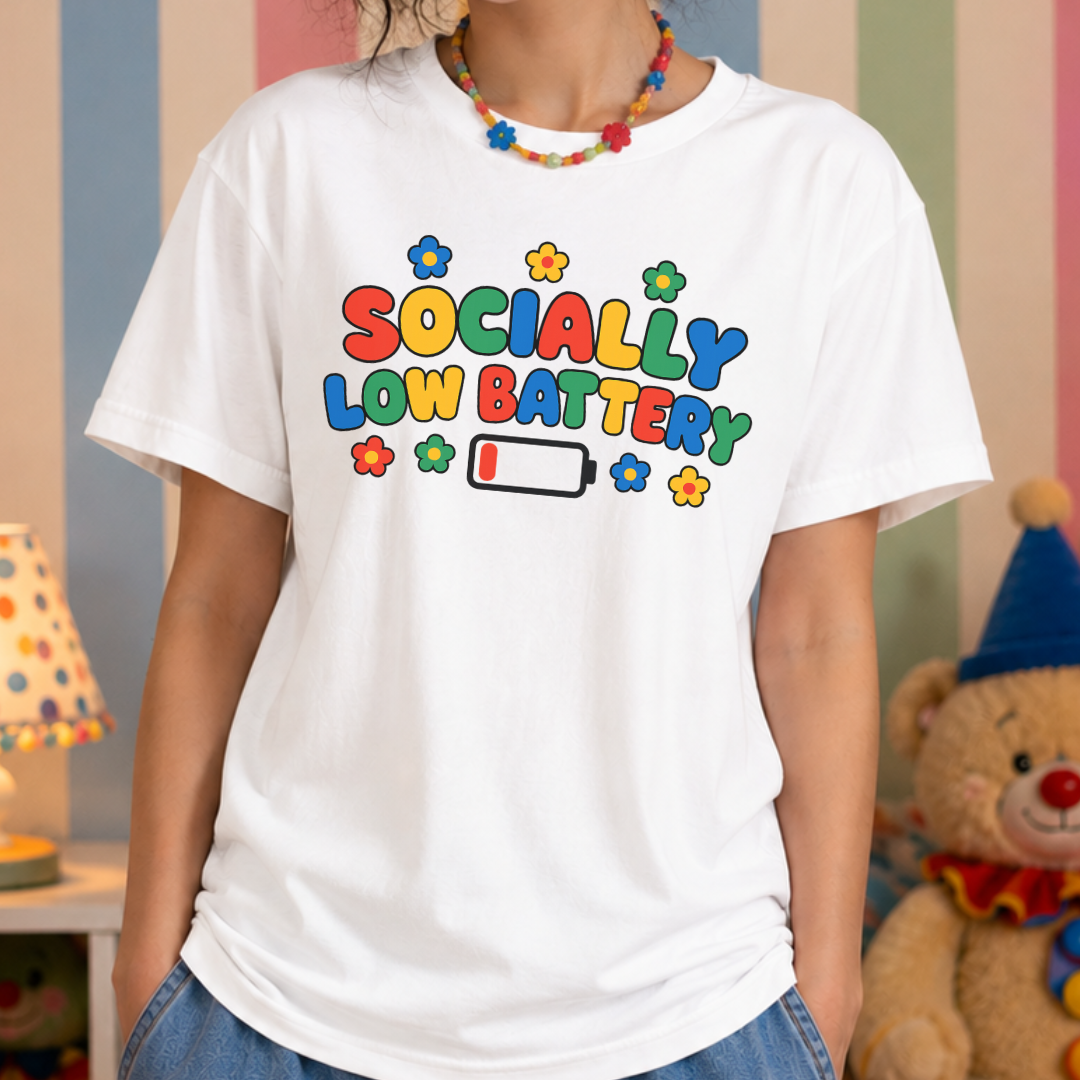 Socially Low Battery Tee
